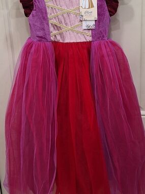 Girls Sparkle Princess Tulle Dress in Red & Pink